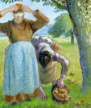 recolectores de manzanas 1891 Camille Pissarro Pinturas al óleo